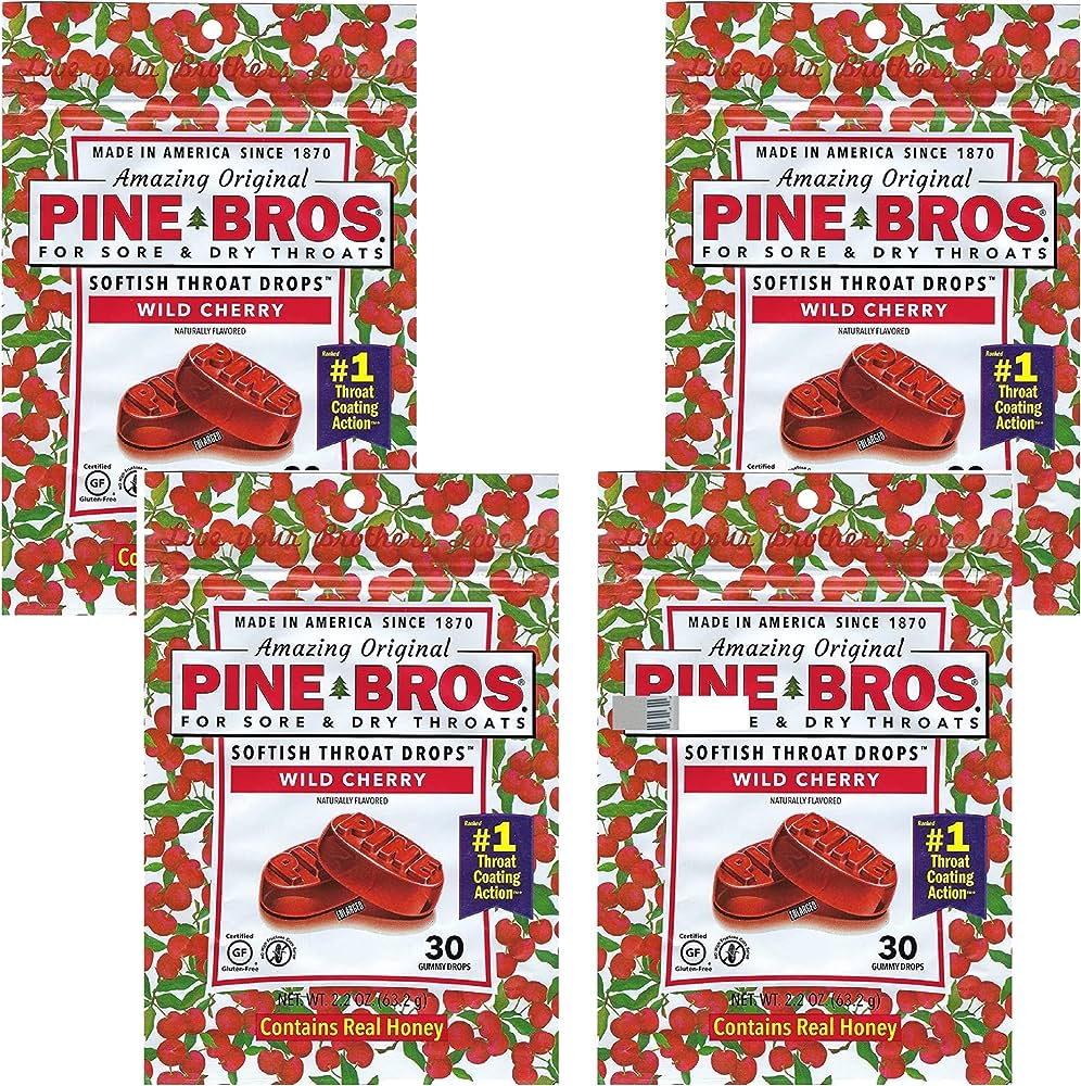 Pine Brothers Wild Cherry Throat Drops (30ct 4-pack)
